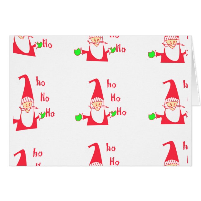 Merry Christmas Merry Christmas Funny Santa Hohoho (Front Horizontal)