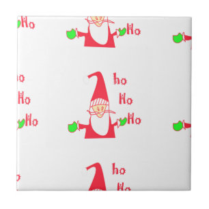 Merry Christmas Merry Christmas Funny Santa Hohoho Tile