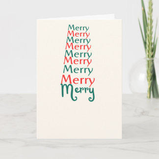 Merry Christmas Merry Design Christmas Card
