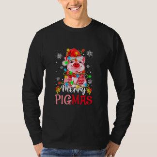 Merry Christmas Merry Pigmas Cute Pig Funny Xmas T-Shirt