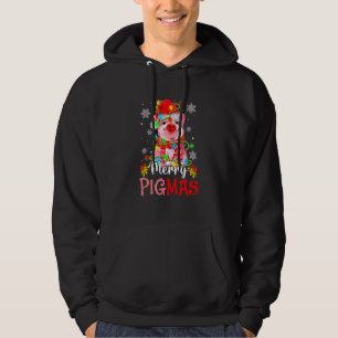 Merry Christmas Merry Pigmas Cute Pig  Xmas  2 Hoodie