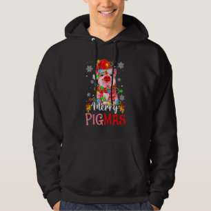 Merry Christmas Merry Pigmas Cute Pig  Xmas  3 Hoodie