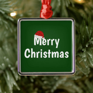 Merry Christmas Metal Ornament