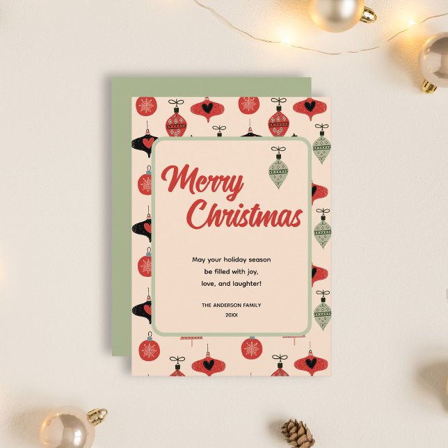 Merry Christmas Mid Century Holiday Card (Merry Christmas Mid Century Holiday Card)