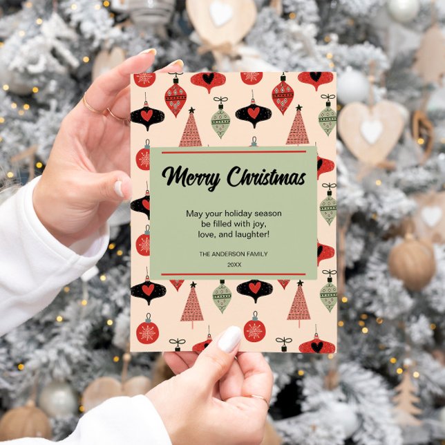 Merry Christmas Mid Century Modern Holiday Card (Creator Uploaded)