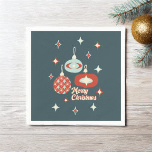 Merry Christmas Mid-Century Modern  Napkin
