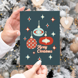 Merry Christmas Mid-Century Modern Note Card