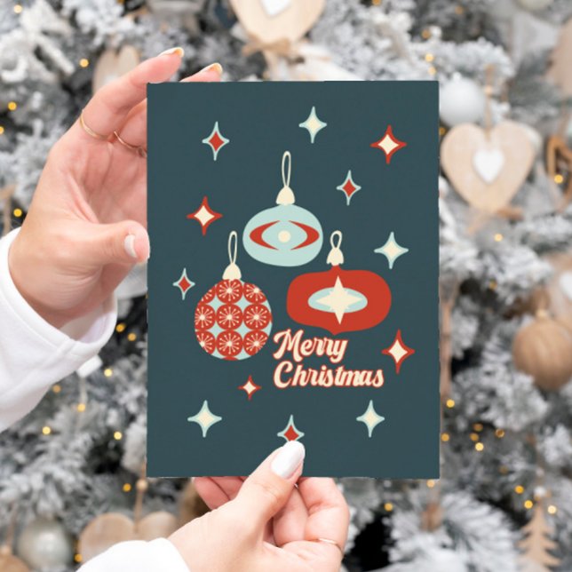 Merry Christmas Mid-Century Modern Note Card (Creator Uploaded)