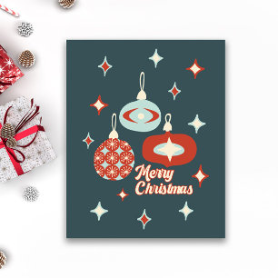 Merry Christmas Mid-Century Modern Poster