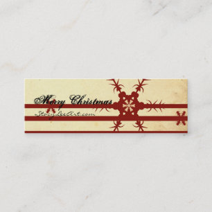Merry Christmas Mini Business Cards (Customisable)