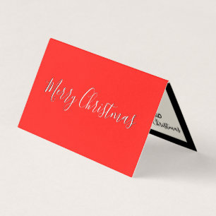 Merry Christmas Mini cards personalise custom note