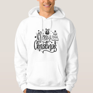 Merry Christmas Minimalist Christmas Hoodies