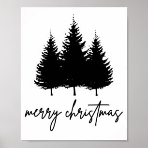 Merry Christmas minimalist Holiday Season Poster