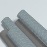 Merry Christmas Minimalist Script Wrapping Paper<br><div class="desc">Merry Christmas minimalist script with customisable blue grey background</div>