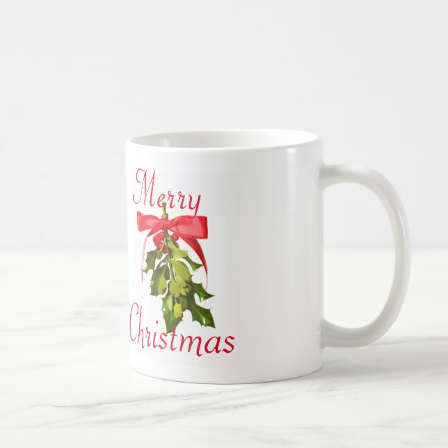 Merry Christmas mistletoe Coffee Mug (Right)