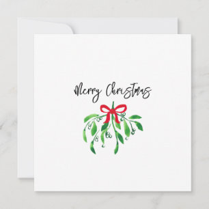 Merry Christmas Mistletoe Festive Holiday Fun Card