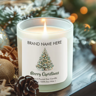 Merry Christmas | Modern Candle Labels