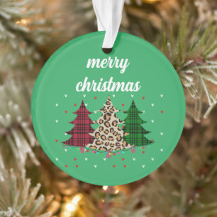 Merry Christmas Modern & Elegant  Ornament