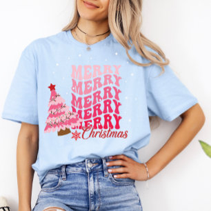 Merry Christmas Modern Family Womens Xmas Fun Cute T-Shirt