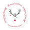 Merry Christmas modern funny reindeer white