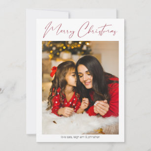 Merry Christmas Modern Minimalist Photo
