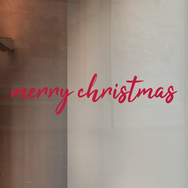 Merry Christmas | Modern Minimalist Red Typography (Creator Uploaded)