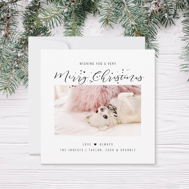 Merry Christmas | Modern Photo Holiday Card (Creator Uploaded)