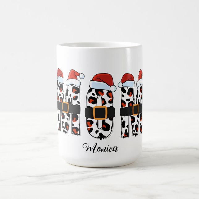 merry Christmas mom Personalized name Coffee Mug (Center)