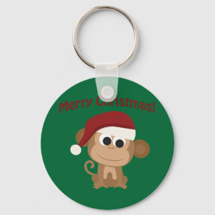 Merry Christmas! Monkey Key Ring