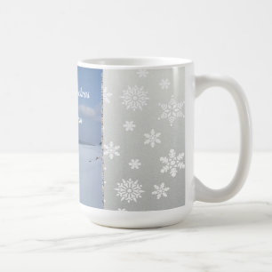 Merry Christmas Monogram Mug – Snowflakes