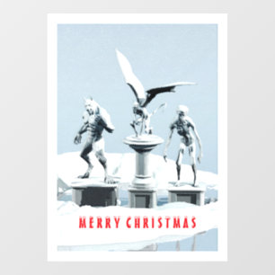 Merry Christmas. Monster ice sculptures