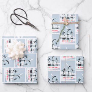 Merry Christmas. Monster ice sculptures Wrapping Paper Sheet