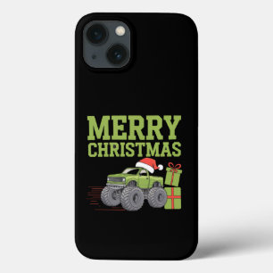 Merry Christmas Monster Truck Toddler Boys Xmas  iPhone 13 Case