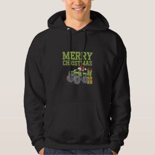 Merry Christmas Monster Truck Toddler Boys Xmas Hoodie