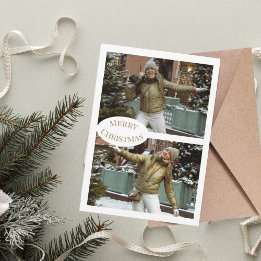 Merry Christmas Moodboard Photo Holiday Card