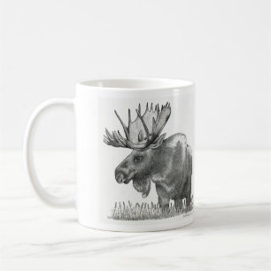 Merry Christmas Moose Coffee Mug