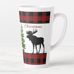 Merry Christmas Moose Latte Mug