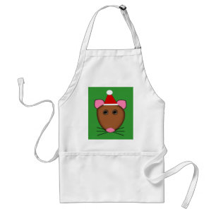 Merry Christmas Mouse Cooking Apron
