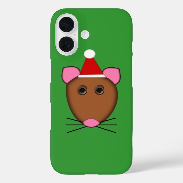 Merry Christmas Mouse iPhone Case (Back)