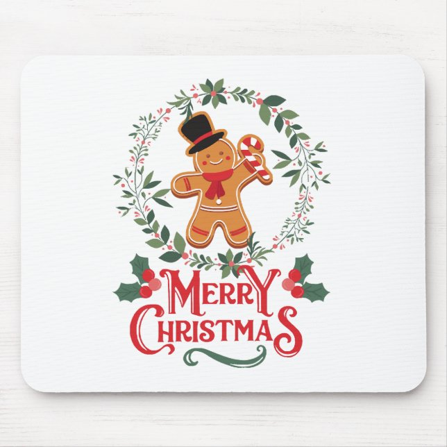 Merry Christmas Mouse Pad (Front)