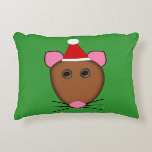 Merry Christmas Mouse Pillow