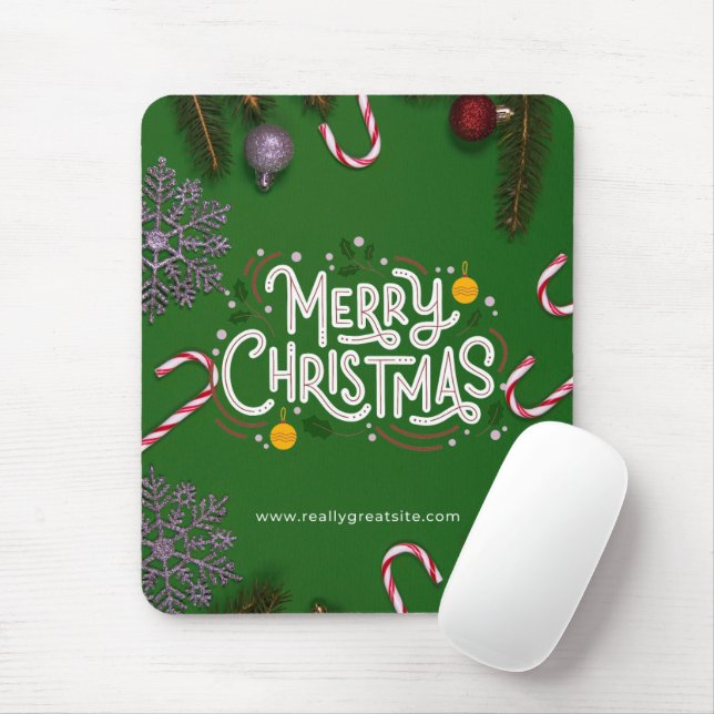 Merry Christmas Mousepad (With Mouse)