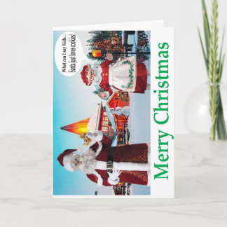 Merry Christmas. Mr and Mrs CAT claws. Card