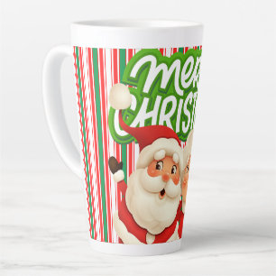 Merry Christmas Mr Mrs Clause Latte Mug