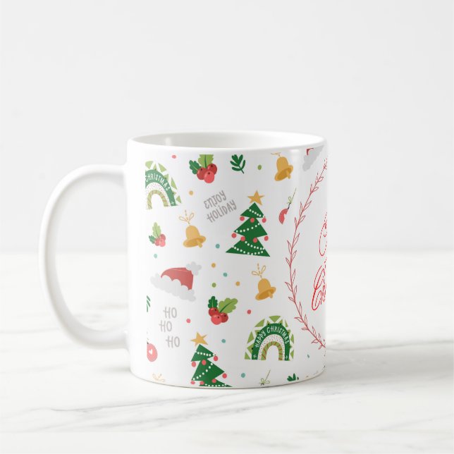 "Merry Christmas Mug" Coffee Mug (Left)