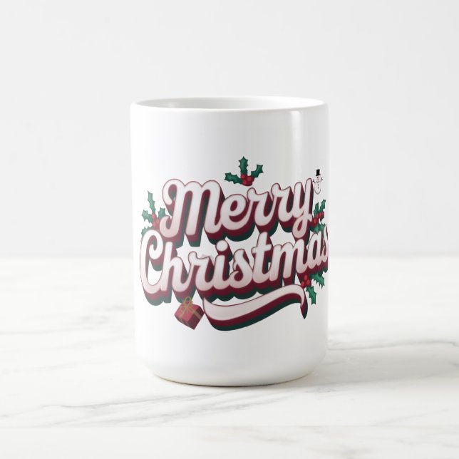 Merry Christmas Mug | Festive Holiday Coffee Cup (Center)