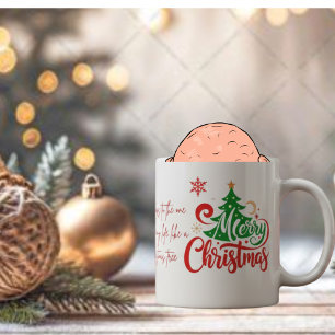 Merry Christmas Mug with Romantic Quote