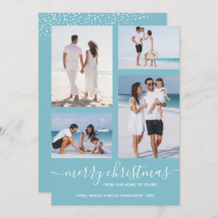 Merry Christmas Multi Photo Holiday Card