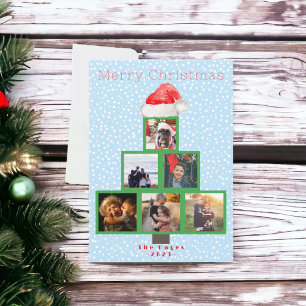 Merry Christmas Multi Photo Year in Review Holiday