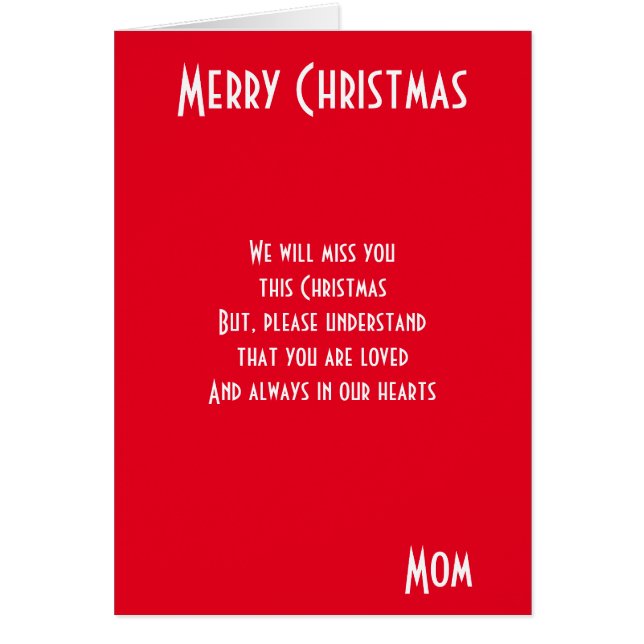 Merry Christmas mum (Front)